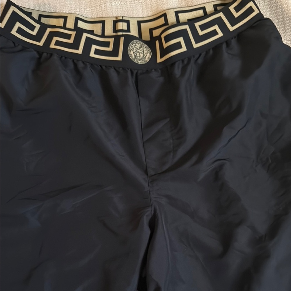 Versace Black and Gold Men Swim Hybrids